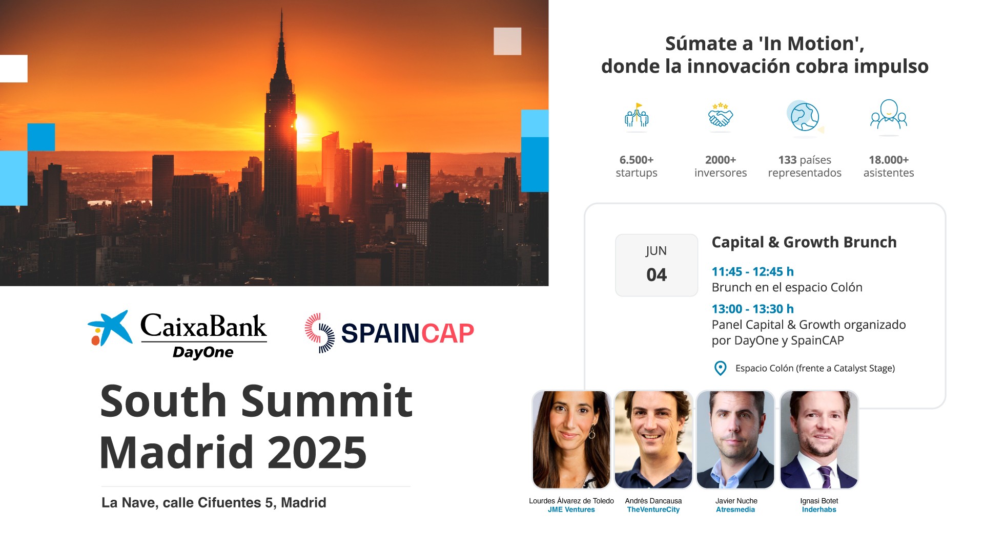SpainCap y CaixaBank DayOne en South Summit